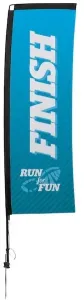 10' Premium Rectangle Sail Sign Kit (Single-Sided with Ground Spike)