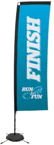 10' Premium Rectangle Sail Sign Kit (Single-Sided with Scissor Base)