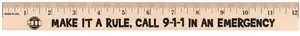 Natural Basswood Ruler - 12"