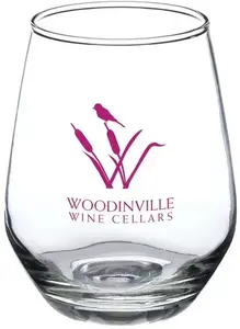 12 oz Silicia Stemless Wine Glasses