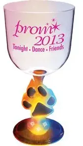 Lighted Novelty Stem Goblet - 14 Oz.