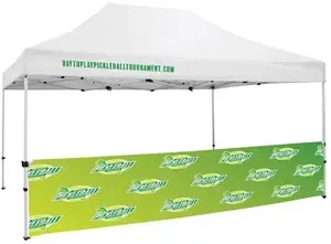 15' Tent Half Wall (UV-Printed Mesh)