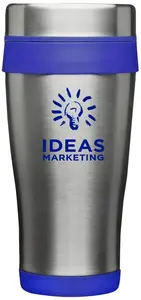 Grab-N-Go Insulated Stainless Steel Travel Mug - 16 oz. - 1 Color Imp.