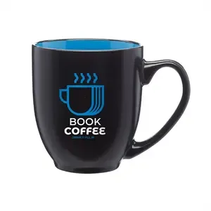 Hidden Hue Ceramic Bistro Mug (16 oz) w/ Custom 2 Color Imprint
