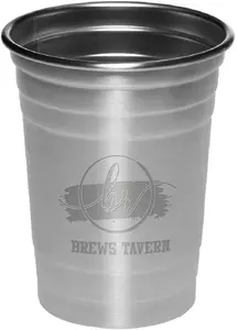 16 oz. HOP Stainless Steel Beer Cups w/  Laser Engraving