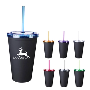 16 Oz. Newport Tumbler with Straw