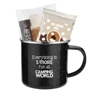 16 oz Rustic Speckled Camping Mug Gift Set