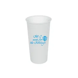 17 Fl. Oz. Mug with Silicone Lid: White mug