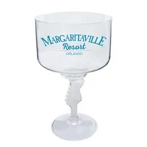 18 oz. Novelty Stem Plastic Wine Goblet