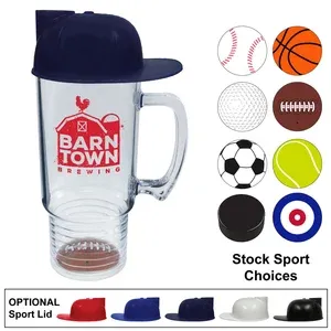 18 oz. Sports Themed Ring Mug