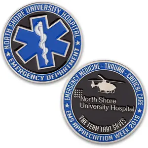 Custom Zinc Challenge Coins (2.5", 4 Colors, 2 Sided)