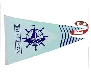 2.5' x 4' Nylon Burgee Flag Double-Sided