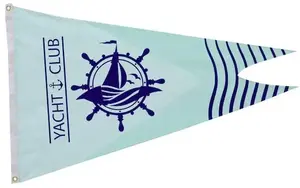 2.5' x 4' Nylon Burgee Flag Single-Sided