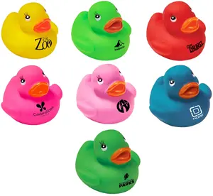 Assorted Colorful Rubber Ducks - 2"