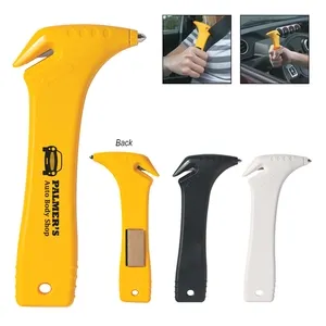 2-in-1 Car Escape Tool – Emergency Window Breaker & Seat Belt Cutter