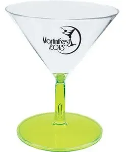 Martini Glass w/ Contrast Stem - 2 Oz.