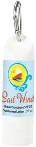 SPF 30 Sunscreen Lotion Carabiner Bottle - 2 Oz.