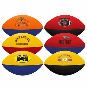 Imprinted 2 Tone Foam Football (7")