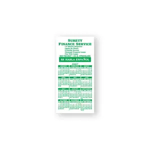 2" x 4" Calendar Magnet - 20mil