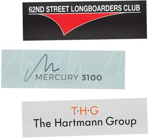 Custom Rectangle Stickers - High Gloss (2" x 7")