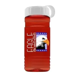 EcoLogo(r) 20 oz. rPET Tethered Lid Bottle