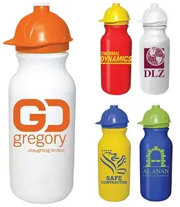 20oz Custom Branded Squeezable Cycle Bottle with Safety Cap