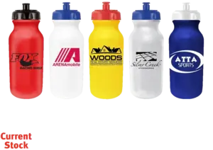 20oz Personalized Squeezable Cycle Bottle with Customizable Push 'n Pull Cap