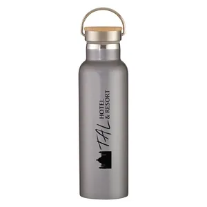 21 Oz. Tipton Stainless Steel Bottle With Bamboo Lid