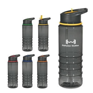 24 Oz. Gripper Bottle With Straw