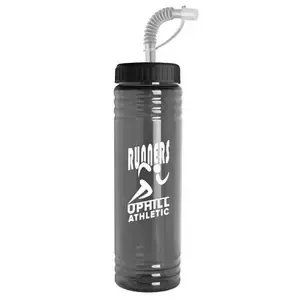 Customized SlimFit Water Bottle - 24oz with Straw Lid