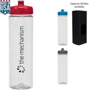 Custom Clear Water Bottle (25 oz)