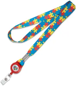 Personalized Autism Awareness Lanyard - 3/4"