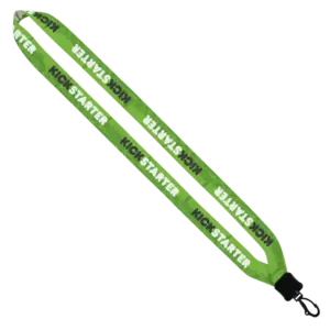 Dye-Sublimated Lanyard with Plastic Clamshell and Plastic Swivel Snap - 3/4"