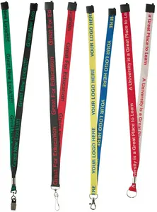 Personalized Two Tone Woven Lanyard (3/4")