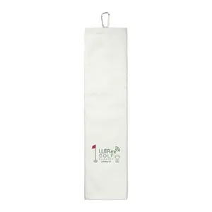 Custom Embroidered Scrubber Golf Towel - 3.5lb./doz. 5.25x22in