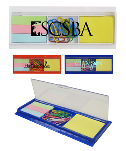 3-in-1 Sticky Note Set with Paper Clip and Ruler