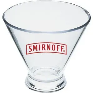 Styrene Stemless Martini Glass - 3 Oz.