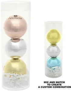 3-Piece Metallic Lip Moisturizer Ball Tube Gift Set