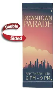 30" x 84" Vinyl Boulevard Banner Double-Sided