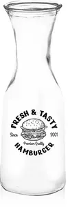 Personalized Clear Glass Carafe - 34 oz.