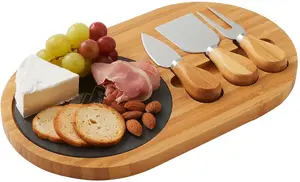 Personalized Slate Cheese Board Set (4-Piece)