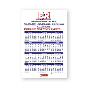 4"x6" Calendar Magnet Custom Imprinted Magnets - 30mil