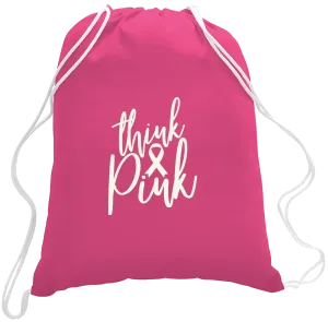 Branded Cotton Canvas Drawstring Backpack