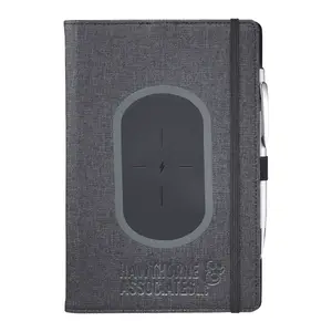 Custom Walton Wireless Charging JournalBook (5.5" x 8.5") - FSC Mix Paper, 80 Sheets