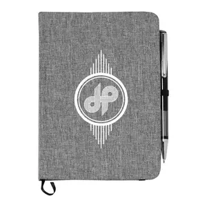 Custom Heathered Bound Notebook - 5"x7", 80 Pages