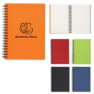 5" X 7" Rubbery Spiral Notebook