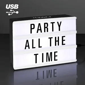 6" x 4" Mini Cinema Marquee USB LED Lightbox