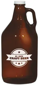 Customized Amber Malt Growler - 64 Oz.