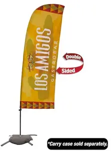 7.5' Value Blade Sail Sign Kit (Double-Sided with Cross Base)