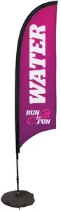 7' Premium Razor Sail Sign Kit (Single-Sided with Scissor Base)